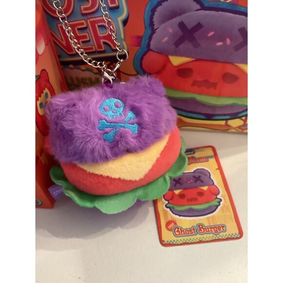 F.Un x Shinwoo Strange Ghost Diner Plush Keychain Blind Box “Ghost Burger” - Picture 2 of 3